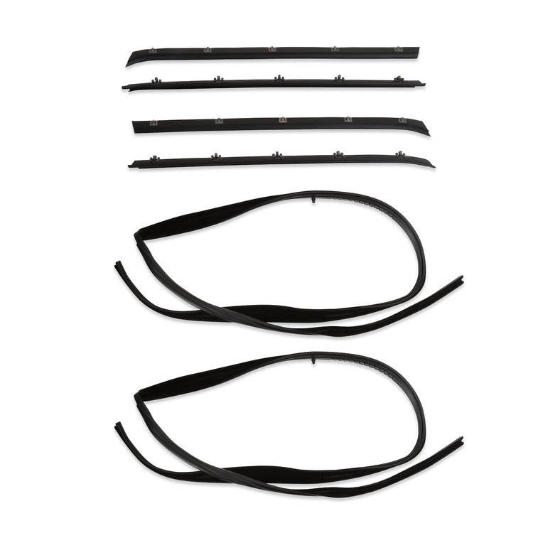 WCS087F Window Channel Set 1981-1991 Chevy C/K Series Truck, Blazer/Jimmy & Suburban, Front Doors