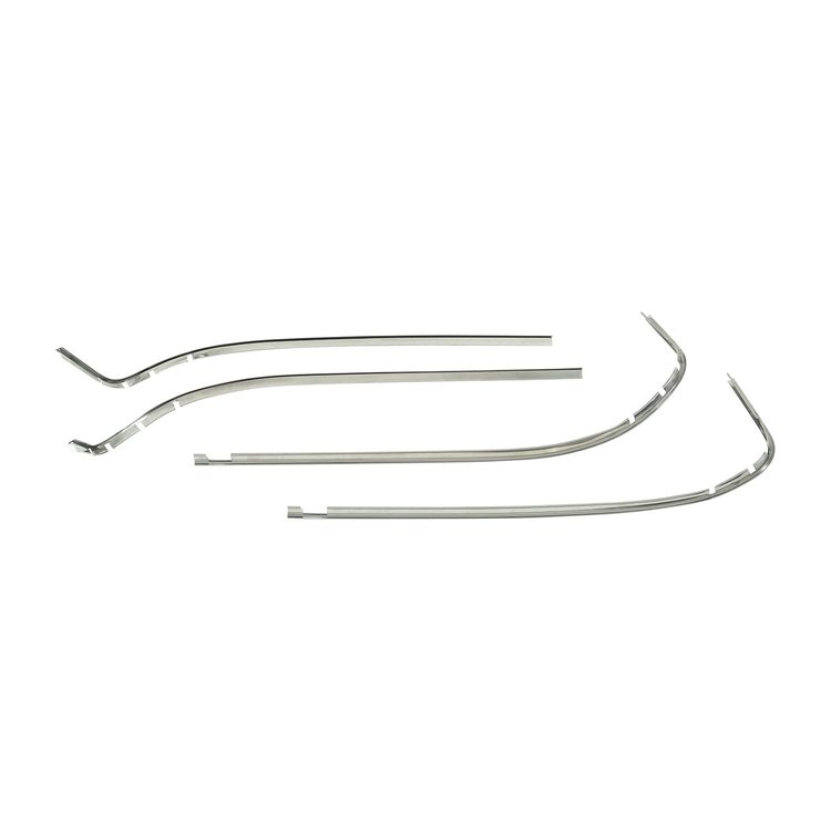 WTS6466 Windshield Trim Set 1964-1966 Chevy/GMC C/K Series Truck & Suburban, Stainless
