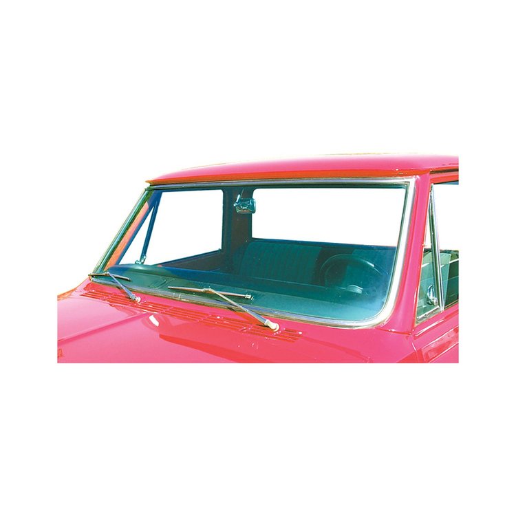 WTS7172 Windshield Trim Set 1971-1972 Chevy/GMC C/K Series Truck & Suburban, Stainless