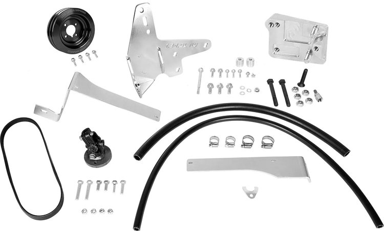 LROR-310989 Power Steering Adapter Kit for 1986-1993 Suzuki Samurai Sidekick, Geo Tracker 1.3L [Wedge Bracket]