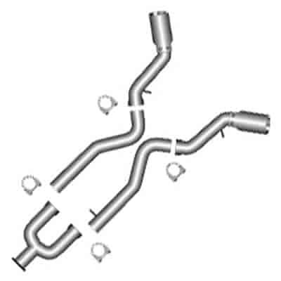 2007 1/2 CHEVY/GMC 2500 / 3500 (6.6L) DURAMAX DPF BACK W/TIPS 4 in DUAL