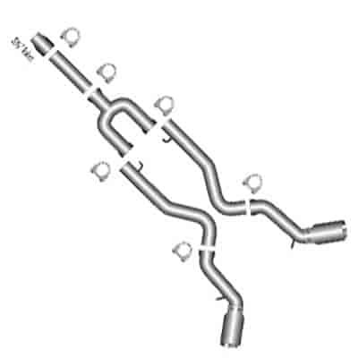 2008 FORD F-250 / F-350 (6.4L) POWERSTROKE DPF BACK W/TIP 4 in DUAL