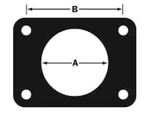 Collector Gasket Center: 3-3/8"