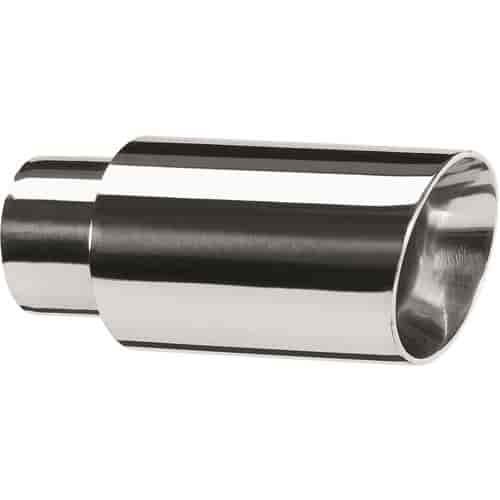 Exhaust Tip Double Walled Angle Cut