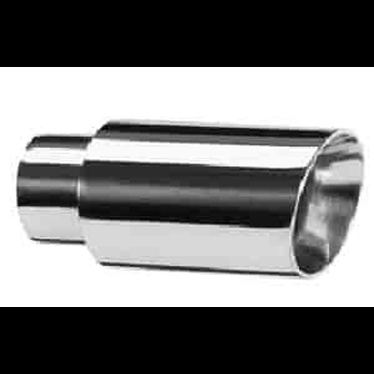 Exhaust Tip Double Walled Angle Cut