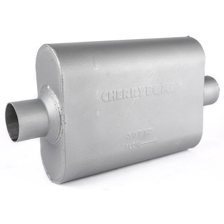 Pro Muffler 2.5" Diameter Center In / Center Out 4" x 9.75" Oval