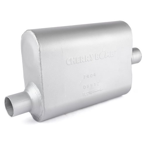 Pro Muffler 2" Diameter Offset In / Center Out 4" x 9.75" Oval
