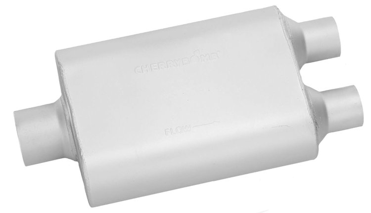 Pro Muffler 3" In / 2.5" Dual Out 4" x 9.75" Oval