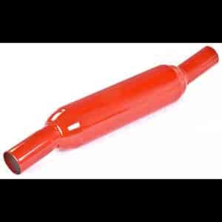 Glasspack Muffler 1.875" In./1.75" Out.: angled 11°