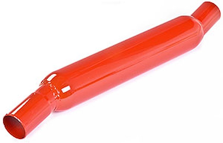 Glasspack Muffler 2.25" Inlet/Outlet: angled 15°