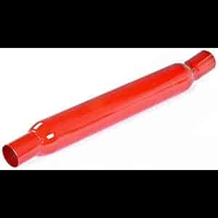 Glasspack Muffler 2.5" Inlet/2.25" Outlet: angled 7°