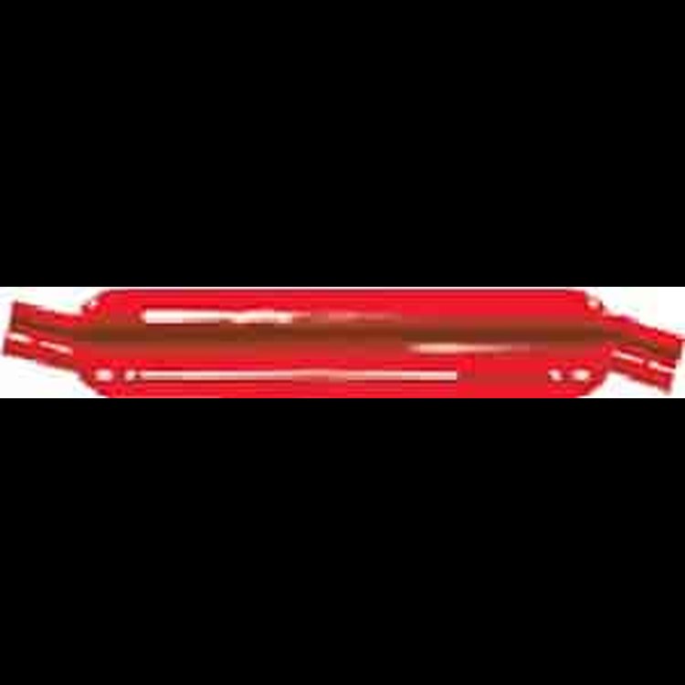 Glasspack Muffler 2" Inlet/Outlet: angled 11°