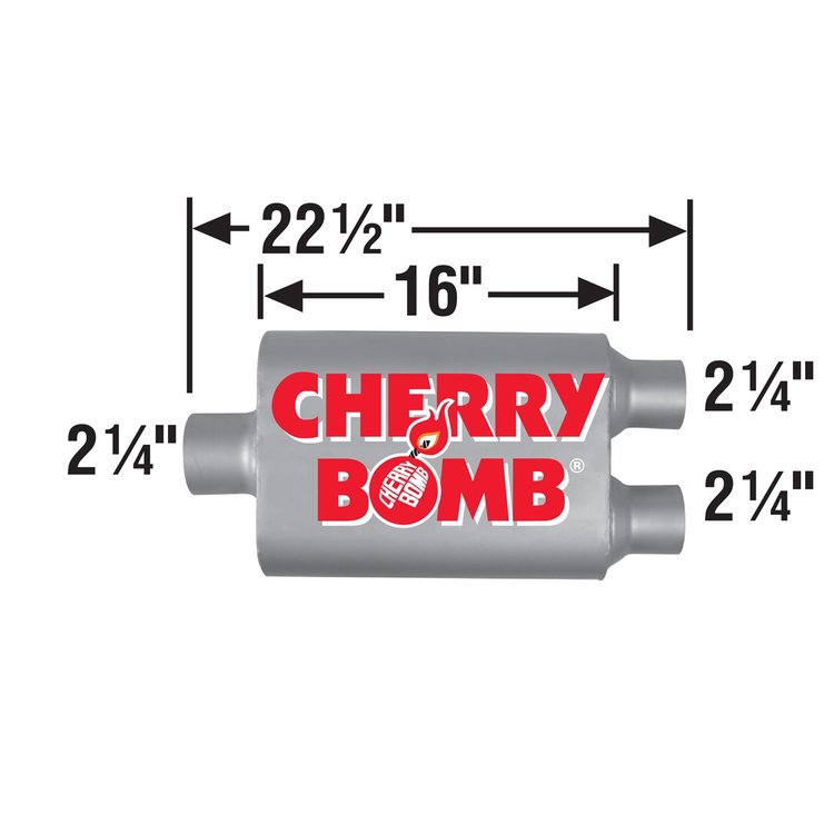 4 1/4 x 10 1/4 Oval 16 shell 22 1/2 overall center inlet 2 1/4 dual outlet both2 1/4 no cruising dro