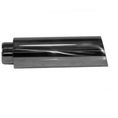 STAINLESS EXHAUST TIP CLAMP ON ANGLE CUT DOUBLE WALL