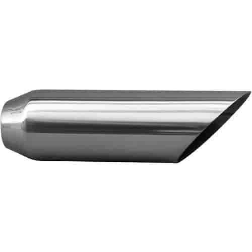 STAINLESS EXHAUST TIP WELD ON ANGLE CUT 45 deg ANGLE CUT