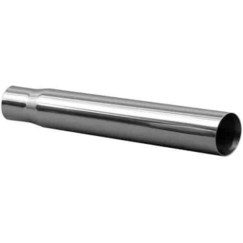 STAINLESS EXHAUST TIP CLAMP ON ANGLE CUT 45 deg ANGLE CUT