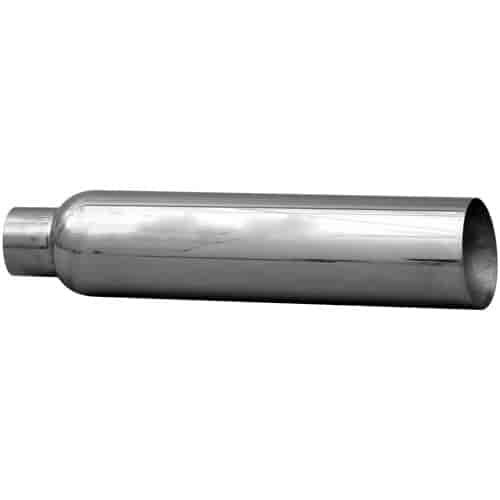 STAINLESS EXHAUST TIP CLAMP ON ANGLE CUT 45 deg ANGLE CUT