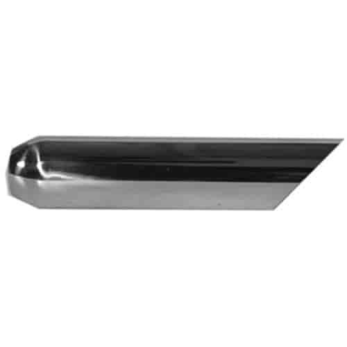 STAINLESS EXHAUST TIP WELD ON ANGLE CUT 45 deg ANGLE CUT
