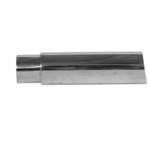 STAINLESS EXHAUST TIP CLAMP ON ANGLE CUT DOUBLE WALL