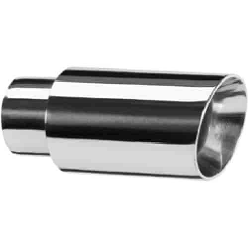 Exhaust Tip Double Walled Angle Cut
