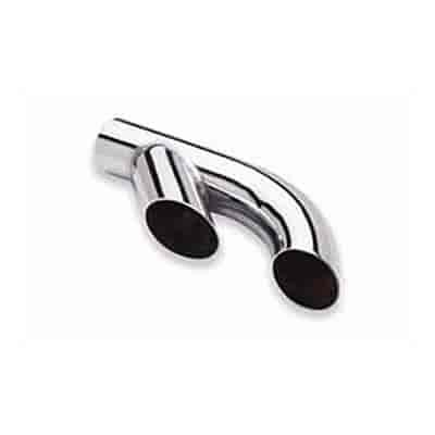 CHROME EXHAUST TIP CLAMP ON CUSTOM TRANS-AM
