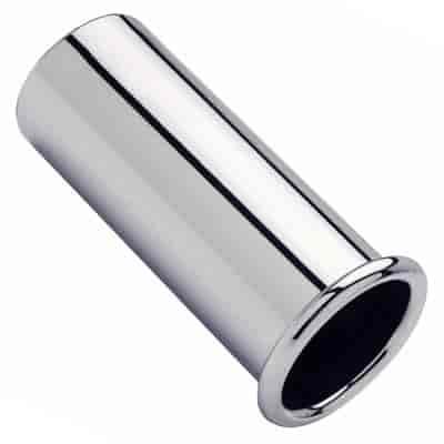 CHROME EXHAUST TIP WELD ON ROLLED EDGE OUTSIDE ROLLED
