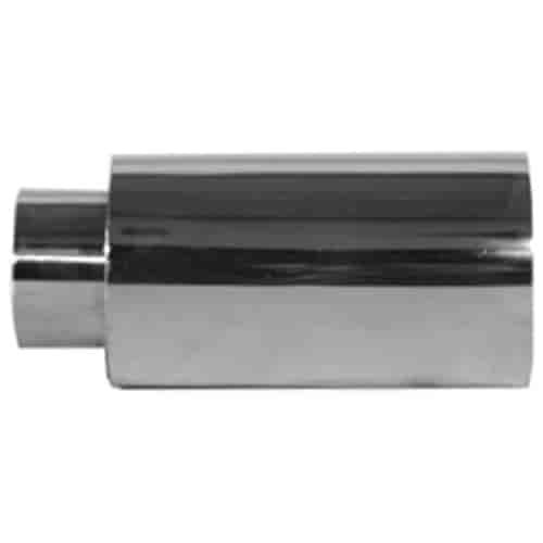 STAINLESS EXHAUST TIP CLAMP ON STRAIGHT CUT DOUBLE WALL
