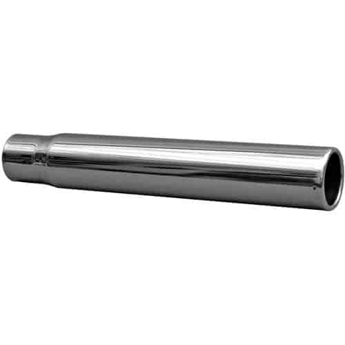 STAINLESS EXHAUST TIP CLAMP ON ROLLED EDGE PENCIL