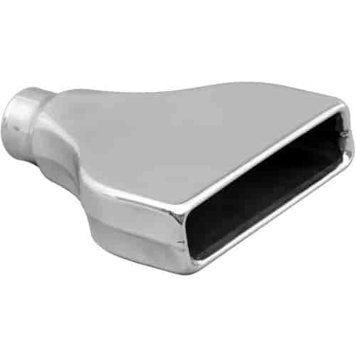 STAINLESS EXHAUST TIP CLAMP ON ROLLED EDGE FLAT