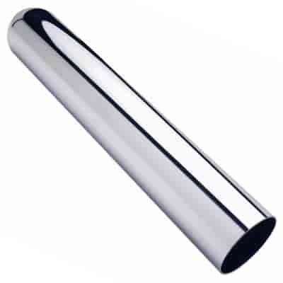 CHROME EXHAUST TIP WELD ON STRAIGHT CUT STRAIGHT
