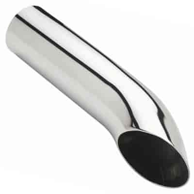 CHROME EXHAUST TIP WELD ON TURN DOWN TURN DOWN
