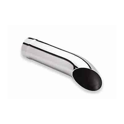 STAINLESS EXHAUST TIP CLAMP ON TURN DOWN TURN DOWN