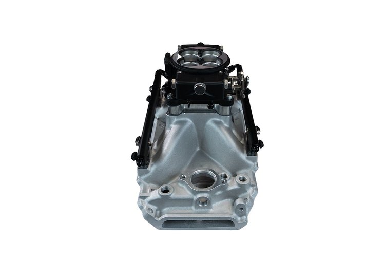 30-10-515 Ultra Port, 500 HP Chevy Big Block Rectangle Port EFI System, 4150 Flange Classic Black Throttle Body, 3-Bar TMAP