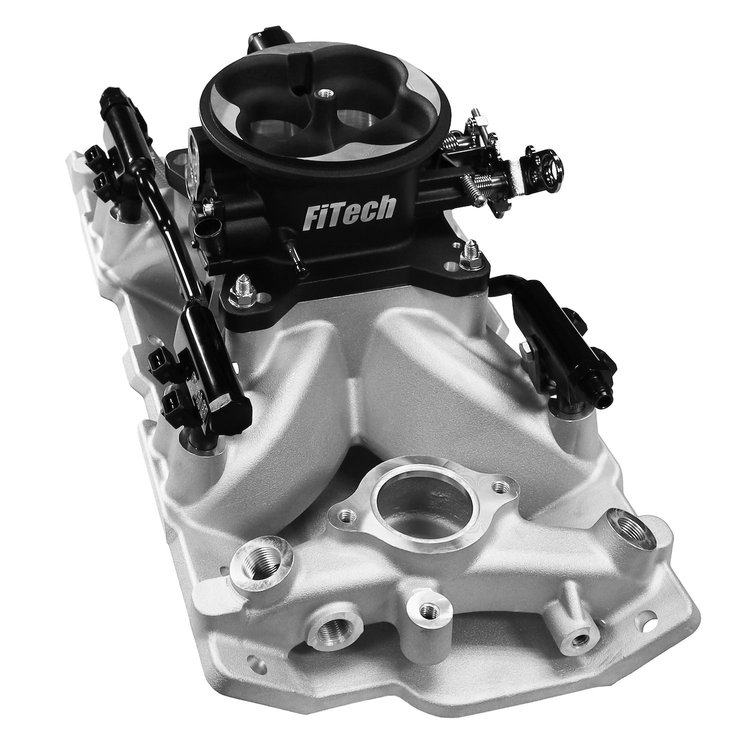 30-12-411 Ultra Port, 1000 HP Chevy Small Block Port EFI System, 4150 Flange, Uni Black Finish Throttle Body, 3-Bar TMAP
