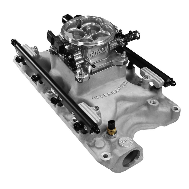 30-18-410 Ultra Port Offenhauser VPI Port EFI System, Ford 351W, 1000 HP, 4150 Flange, Uni Brilliant Finish Throttle Body