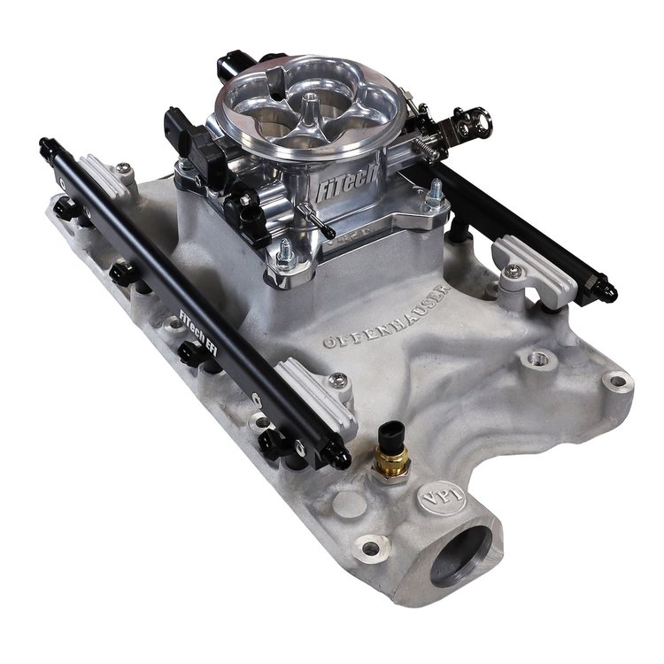 30-18-610 Ultra Port Offenhauser VPI Port EFI System, Ford 351W, 750 HP, 4150 Flange, Uni Brilliant Finish Throttle Body