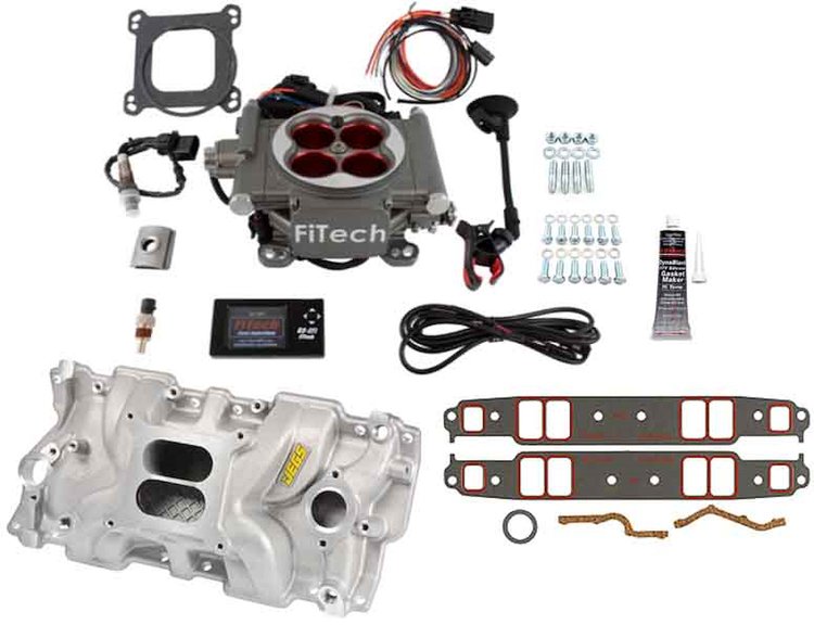 30003K1 GoStreet EFI 400 HP Throttle Body System and Intake Manifold Master Kit for 1986 & Earlier Small Block Chevy