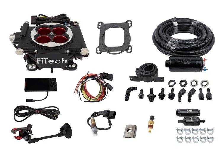 31004 Go EFI-4 Power Adder 600 HP Throttle Body System Master Kit with In-line Fuel Pump
