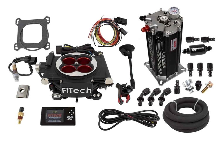 Go EFI-4 Power Adder 600 HP Throttle Body System Master Kit with Fuel Command Center 2.0