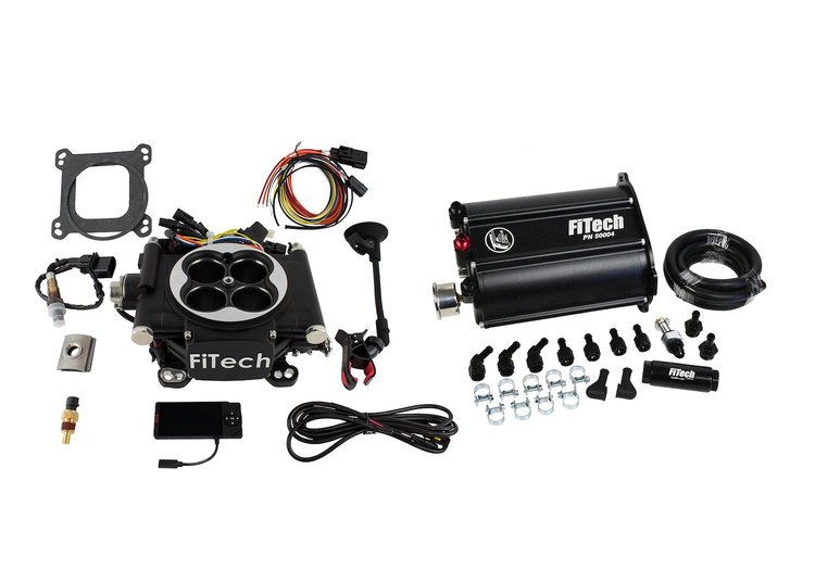 35202 Go EFI 4 600 HP Matte Black EFI System with Force Fuel Delivery Master Kit