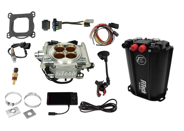 35413 Go EFI 8 1200 HP Bright Aluminum Finish System With Dual Pump Force Fuel Delivery Master Kit