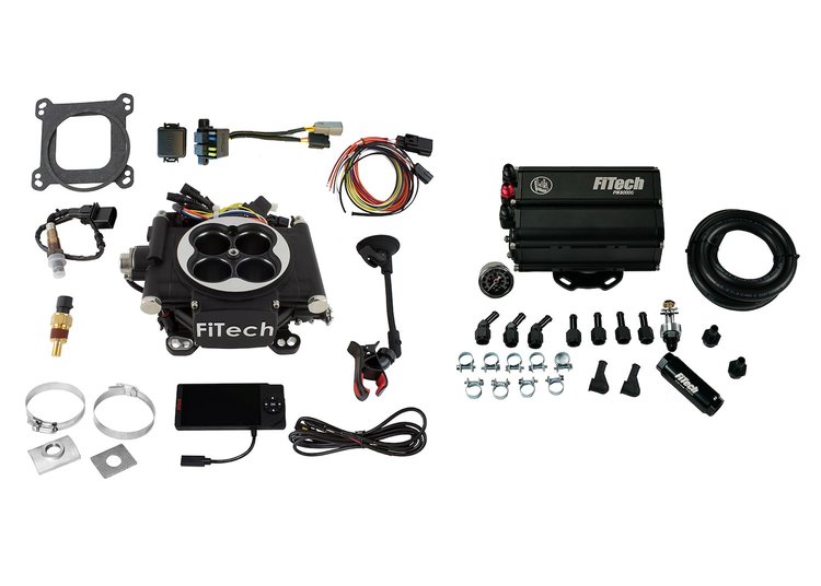 35502 Go EFI 4 600 HP Matte Black EFI System With Force Fuel Mini Delivery Master Kit