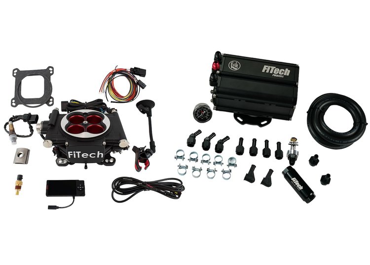 35504 Go EFI 4 600 HP Power Adder Matte Black EFI System With Force Fuel Mini Delivery Master Kit
