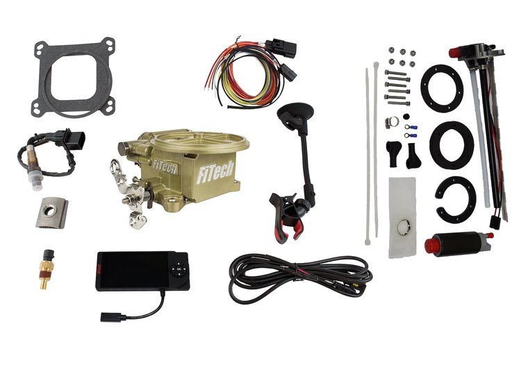 36001 Go EFI 2 Barrel 400 HP Classic Gold EFI System With Go Fuel 340 LPH In-Tank Master Kit