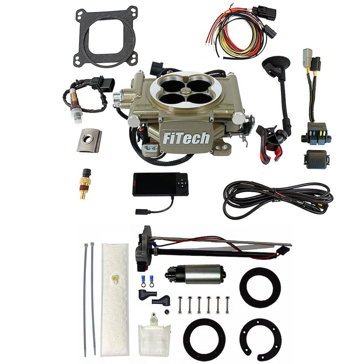 36105 Easy Street 600 HP Classic Gold EFI System With Go Fuel 255 LPH In-Tank Master Kit