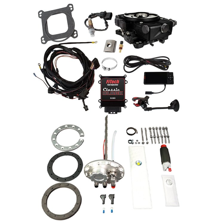 36321 Go EFI Classic Black 650 HP EFI System With Go Fuel Returnless In-Tank Module Master Kit