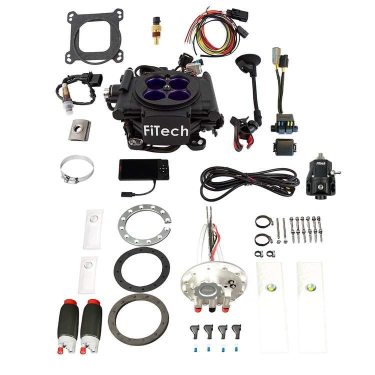 36408 Mean Street 800 HP Matte Black EFI System With Go Fuel Dual Pump In-tank Module & Go Fuel Regulator Master Kit