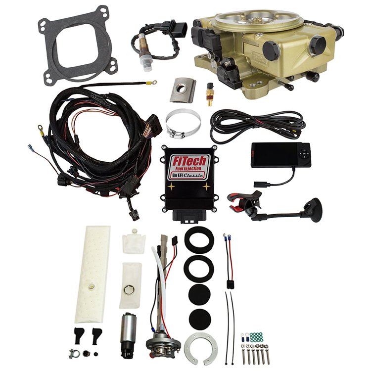 36520 Go EFI Classic Gold 650 HP EFI System With Go Fuel In-Tank Regulated Pump 255 LPH Master Kit