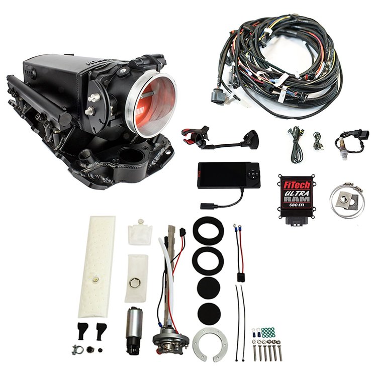 36531 Ultra Ram 650 HP Chevy Small Block EFI System With Go Fuel In-Tank Regulated Pump 255 LPH Master Kit