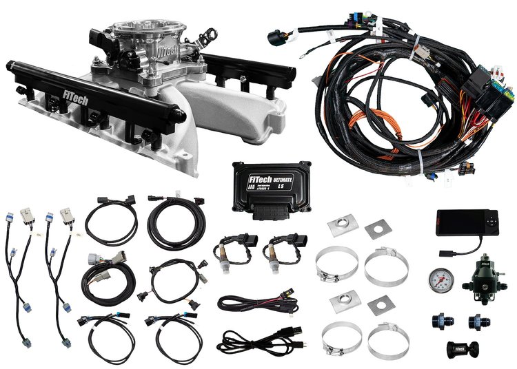 37018 Ultra Port LS 1000HP EFI System w/ LS3 Intake for [Brilliant Finish]